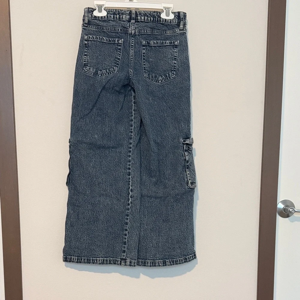 art class Girl’s Dark Blue Cargo Kids Jeans - Picture 2 of 2